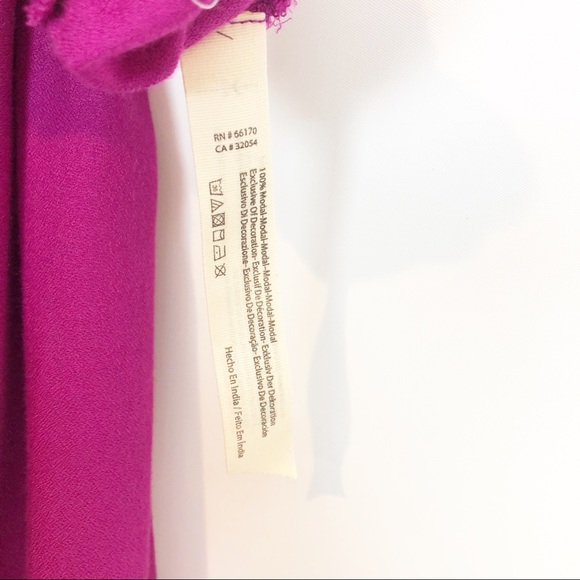 Free People fuchsia embroidered lace up babydoll - Picture 7 of 7